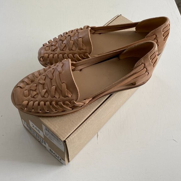 NIB NEW NIsolo Women's Hurrache Tan Brown Leather Sandal 7.5 - Picture 3 of 6